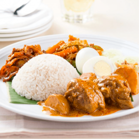 D07 Nasi Lemak Curry Chicken 咖喱鸡椰浆饭